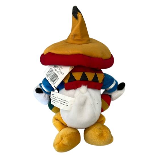 Disney Parks Mexican Donald Duck Beanbag Plush NWT Vintage World Showcase - Picture 3 of 8